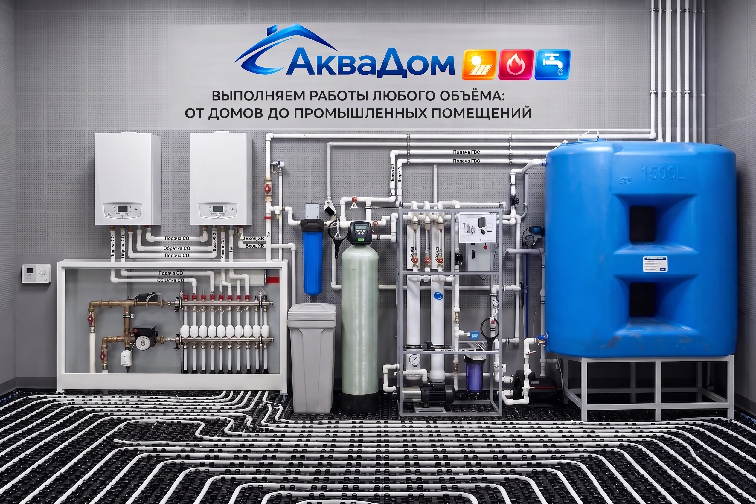 АкваДом — инженерные системы под ключ